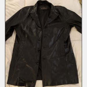 Ben Sherman Leather Car Coat